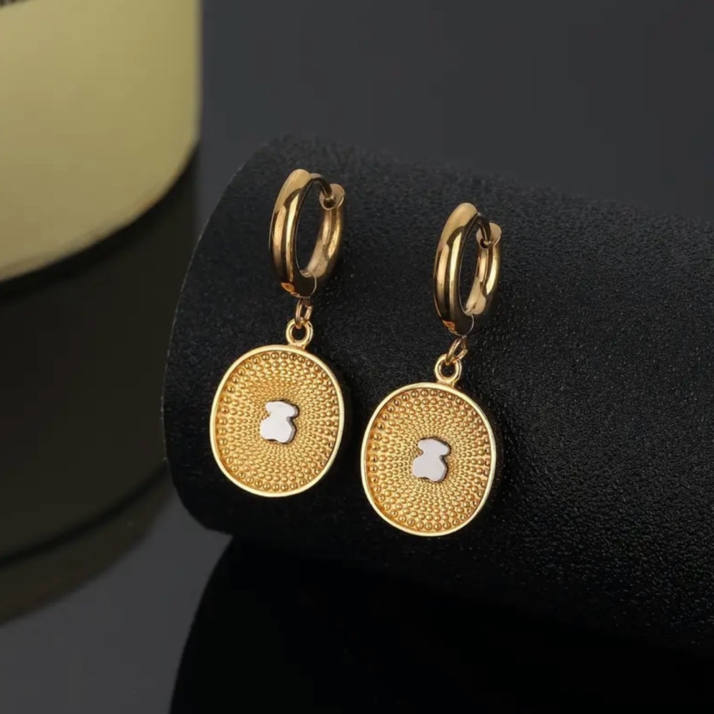Stylish Gold and Silver Hoop Earrings